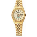 Pulsar Women's Traditional Collection Gold Tone Watch W/ Gold Tone Dial